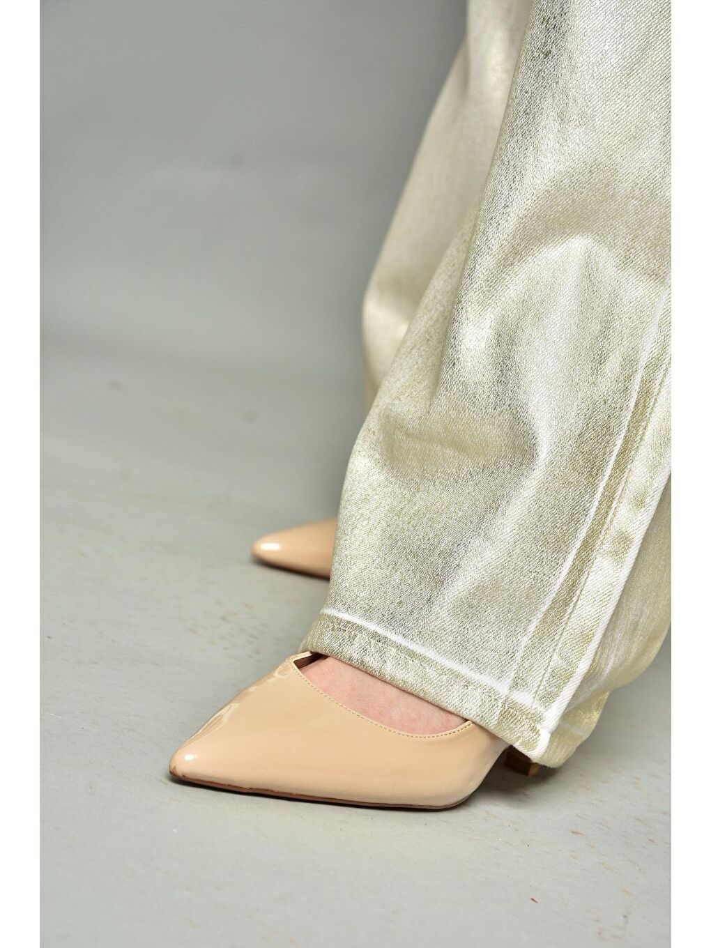 S8208601 Bej Kadın Topuklu Ayakkabı-5