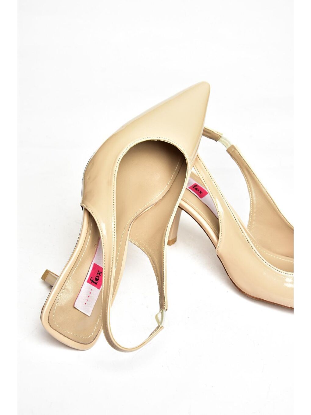 S8208601 Bej Kadın Topuklu Ayakkabı-2