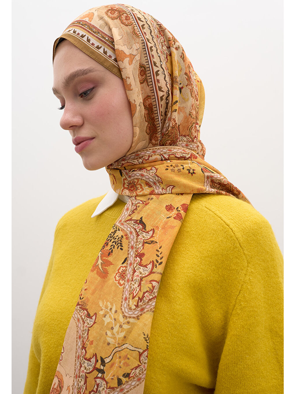 Kahverengi Arıane Desen Şal Kiremit-2