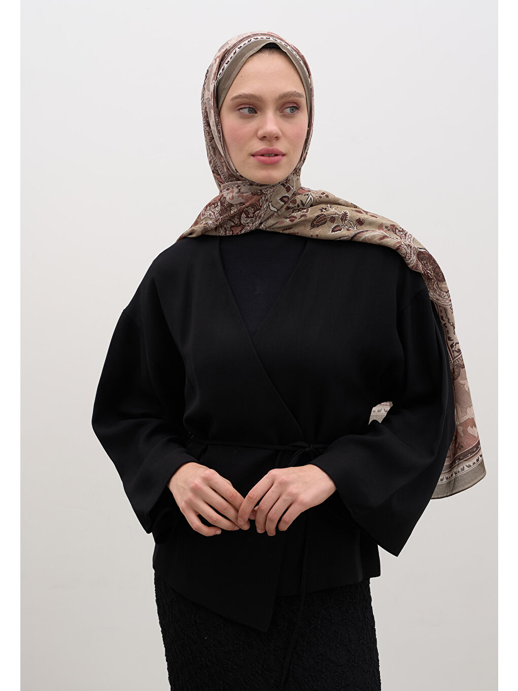 Arıane Desen Şal Haki