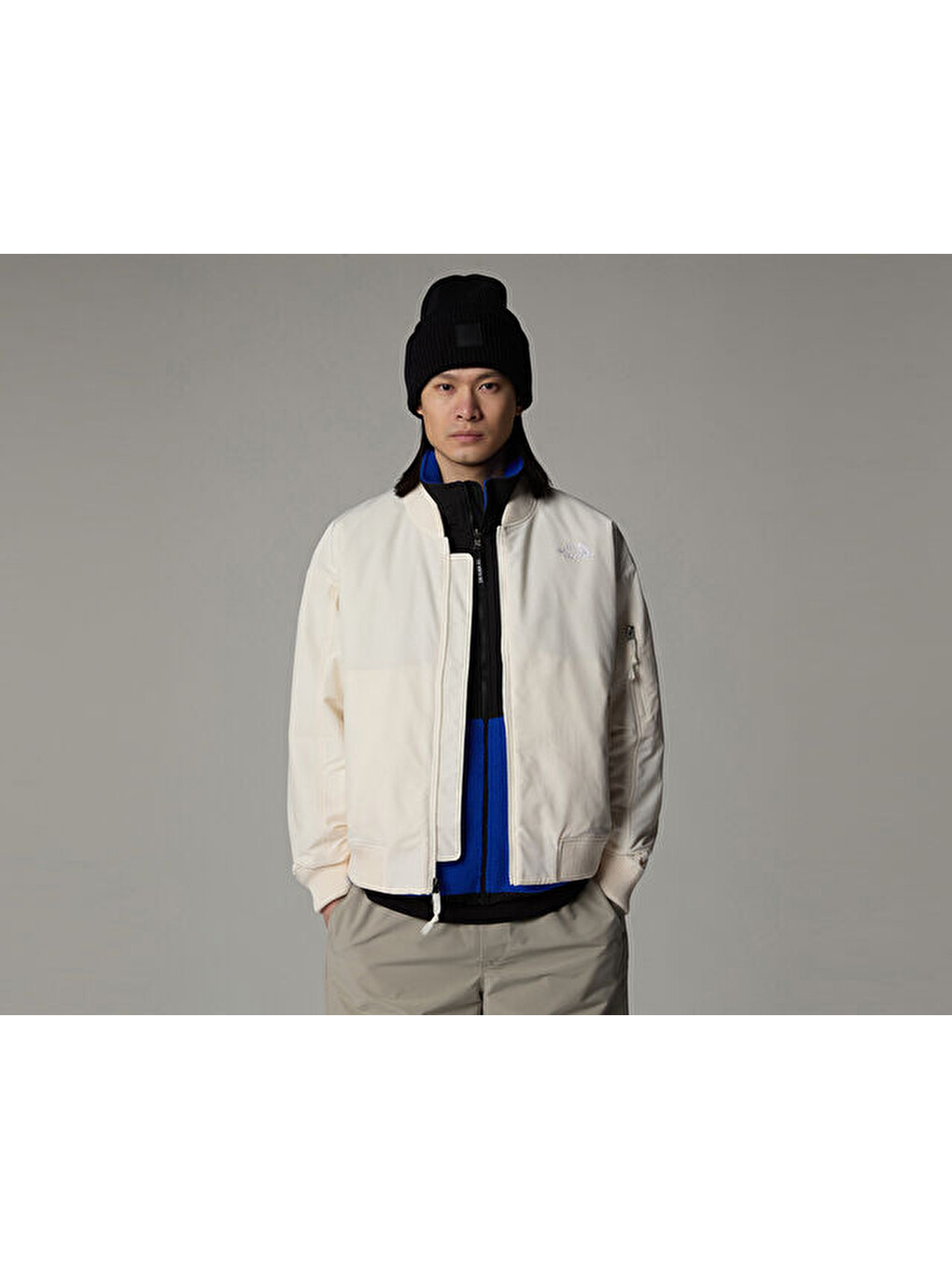 M Tnf Bomber Erkek Günlük Ceket Nf0a88xzqlı1 Beyaz-2
