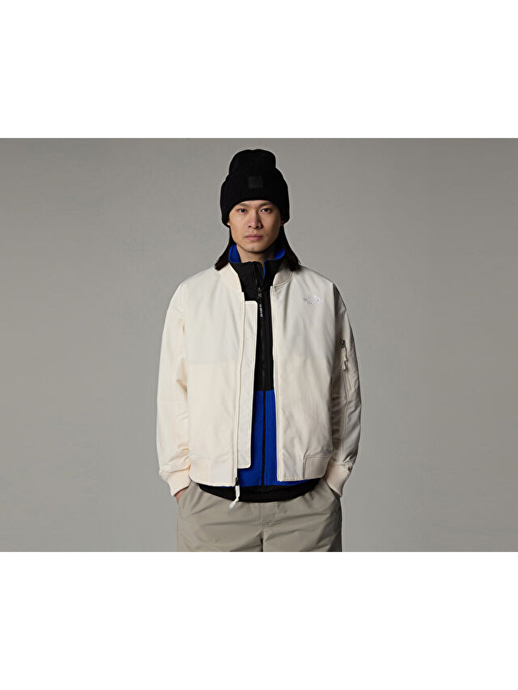 M Tnf Bomber Erkek Günlük Ceket Nf0a88xzqlı1 Beyaz-4