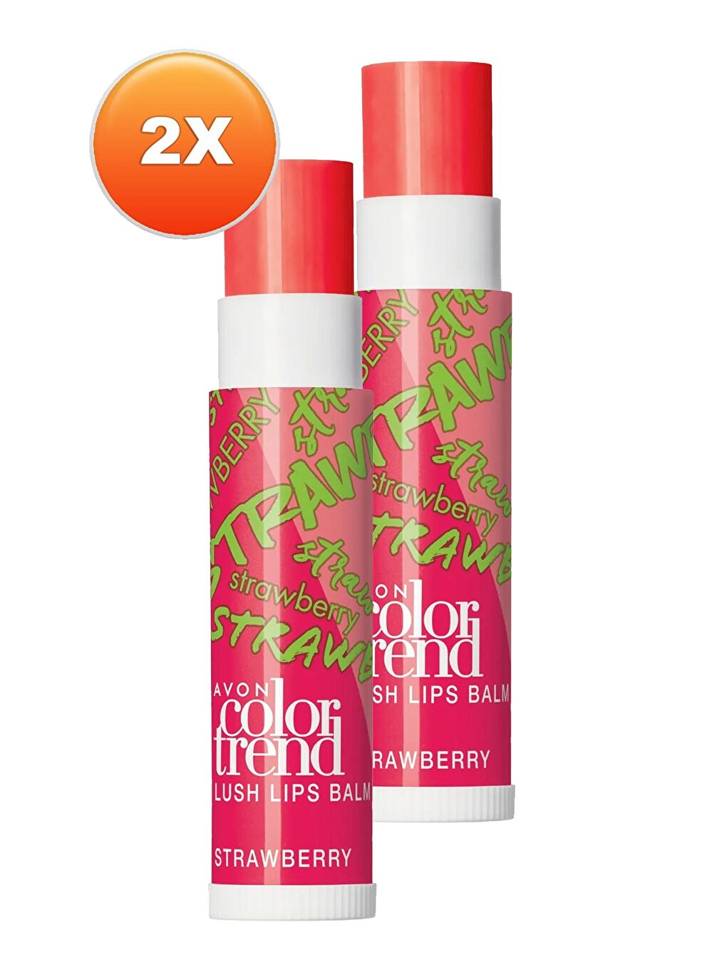 AVON Renksiz Color Trend Dudak Balmı Strawberry İkili Set - 1