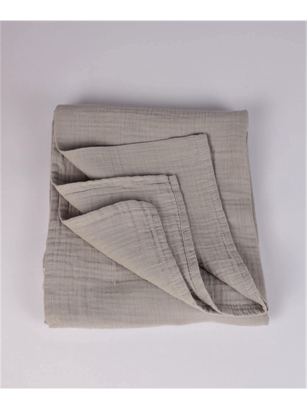 Düz Müslin Battaniye 90x100 cm Gri