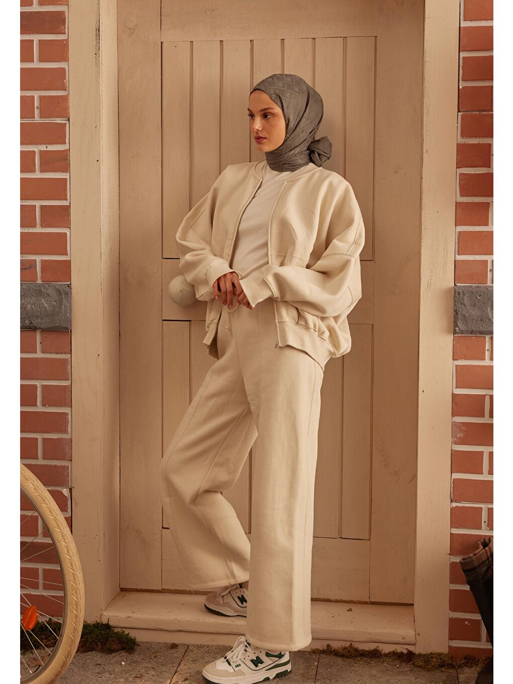 Porto Jakarlı Şal Köz Grisi