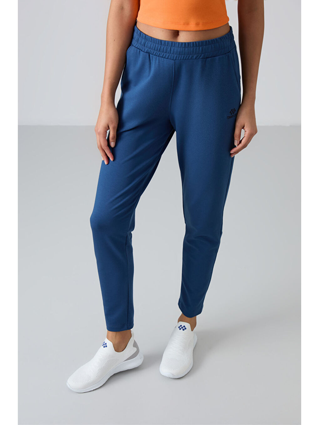 Mavi Parlament Fermuar Paçalı Cepli Rahat Form Kadın Eşofman Alt - 94246