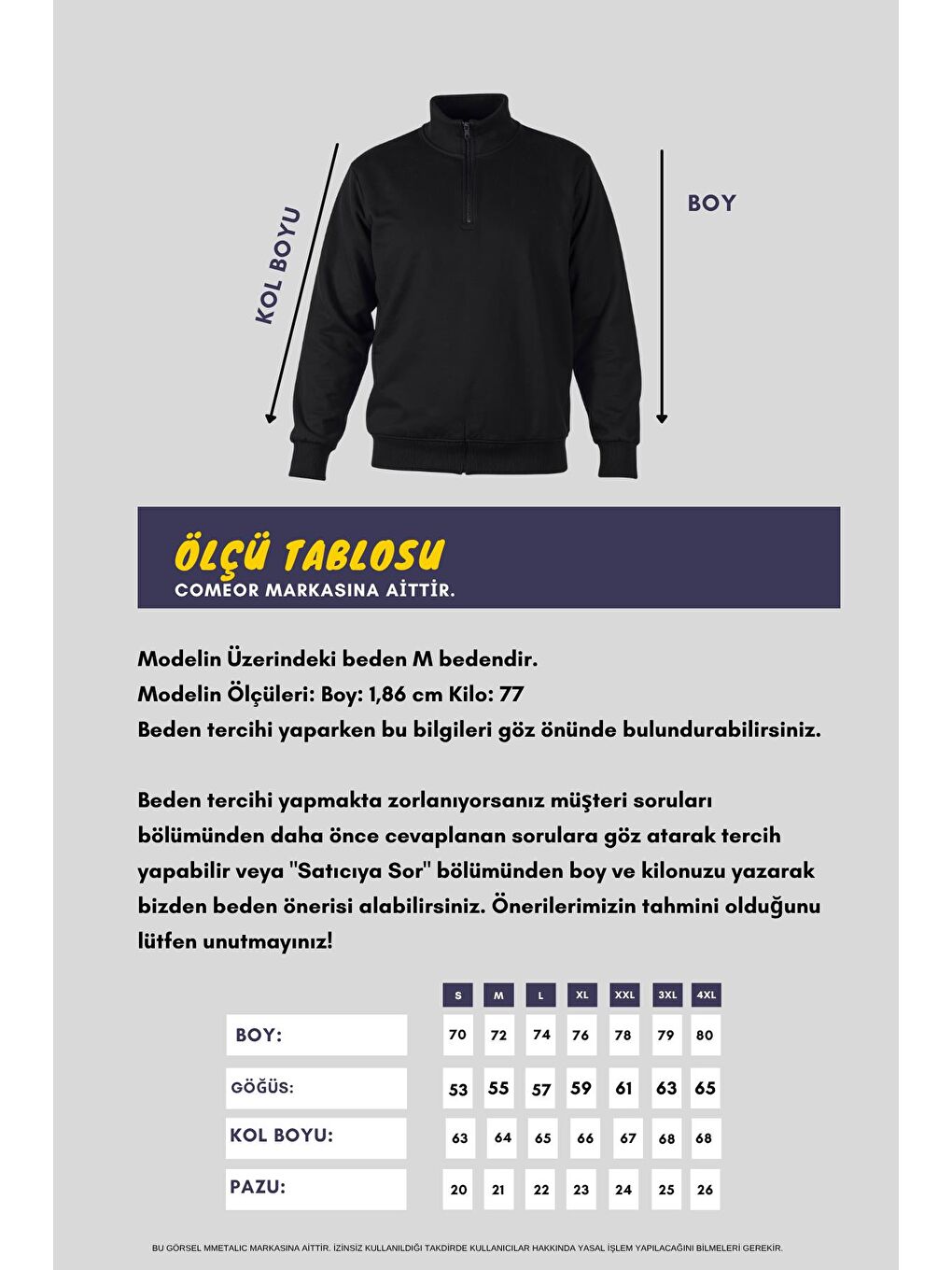 Erkek Siyah Standart Fit Normal Kesim Pamuklu Yarım Fermuarlı Dik Yaka Pamuklu Sweatshirt-7