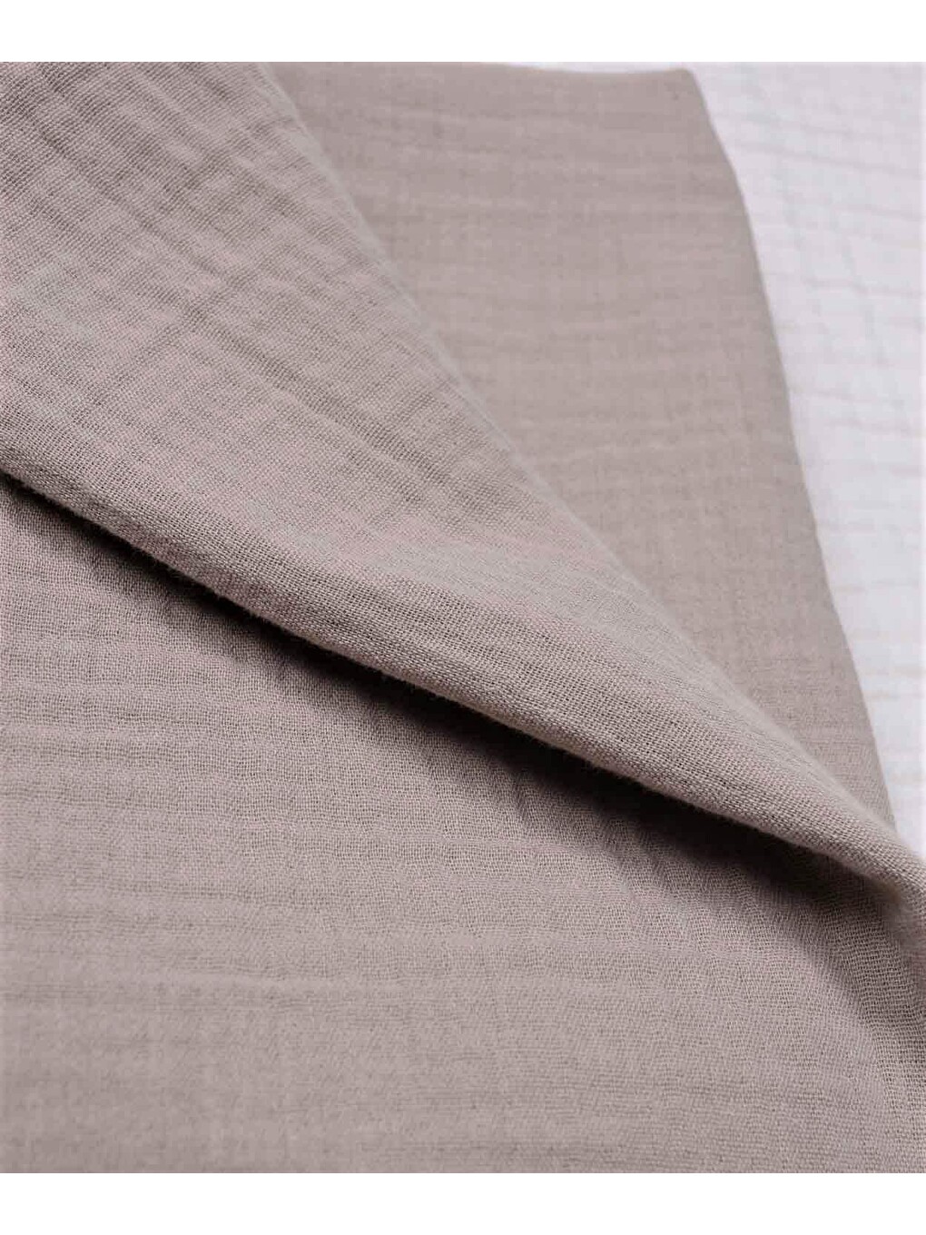 Bej Düz Müslin Battaniye 90x100 cm Vizon-2