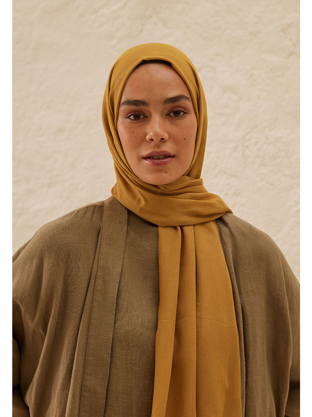 Bej Rami Viskon Şal Badem-3