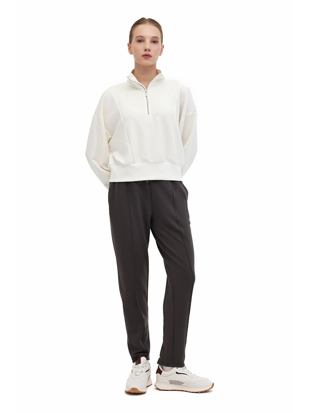 Gri WL YERCI YOG1-14 5PR Antrasit Kadın Eşofman Altı-2