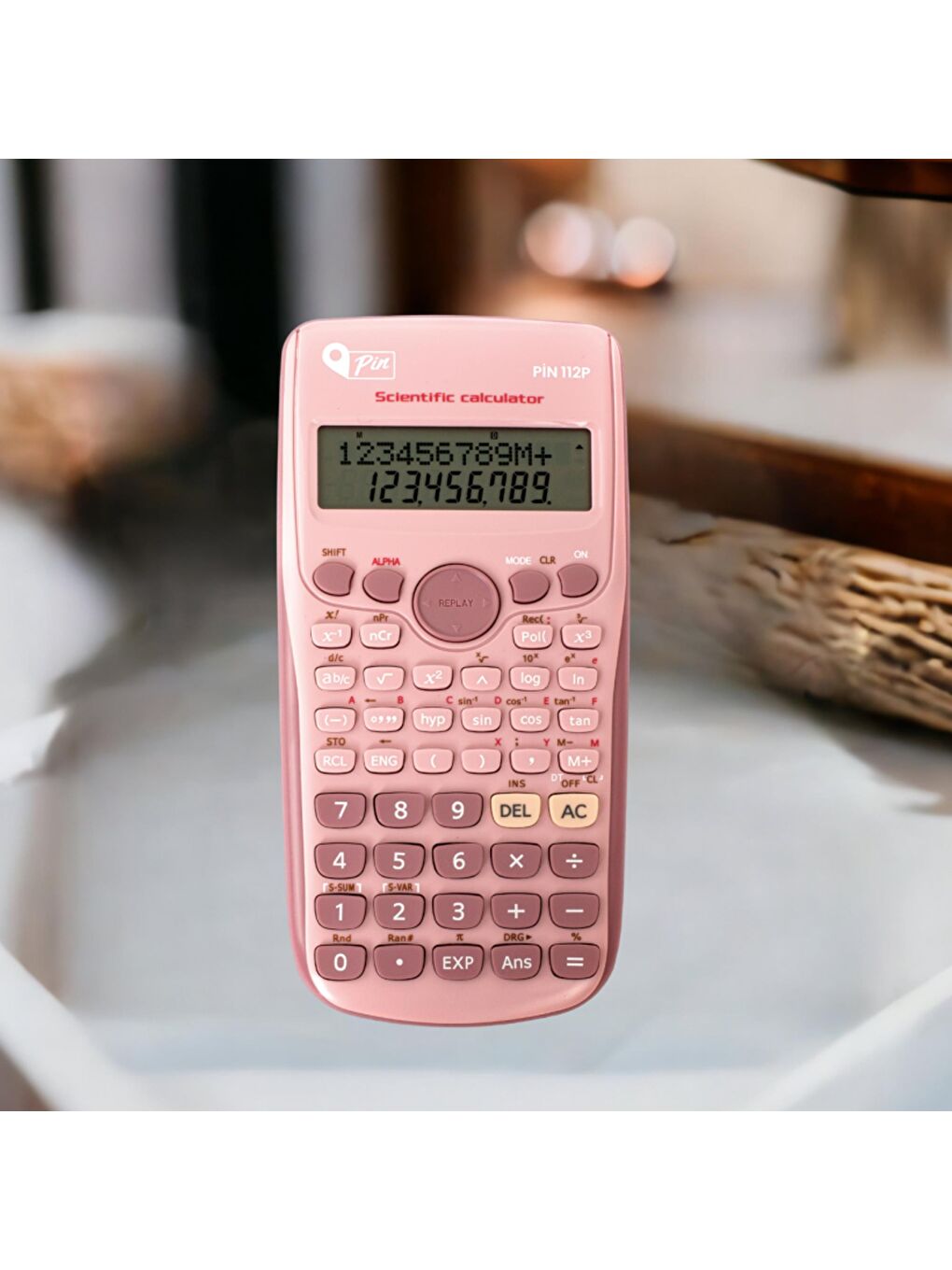 112P Pembe 240 Bilimsel Fonksiyonlu Hesap Makinesi-3