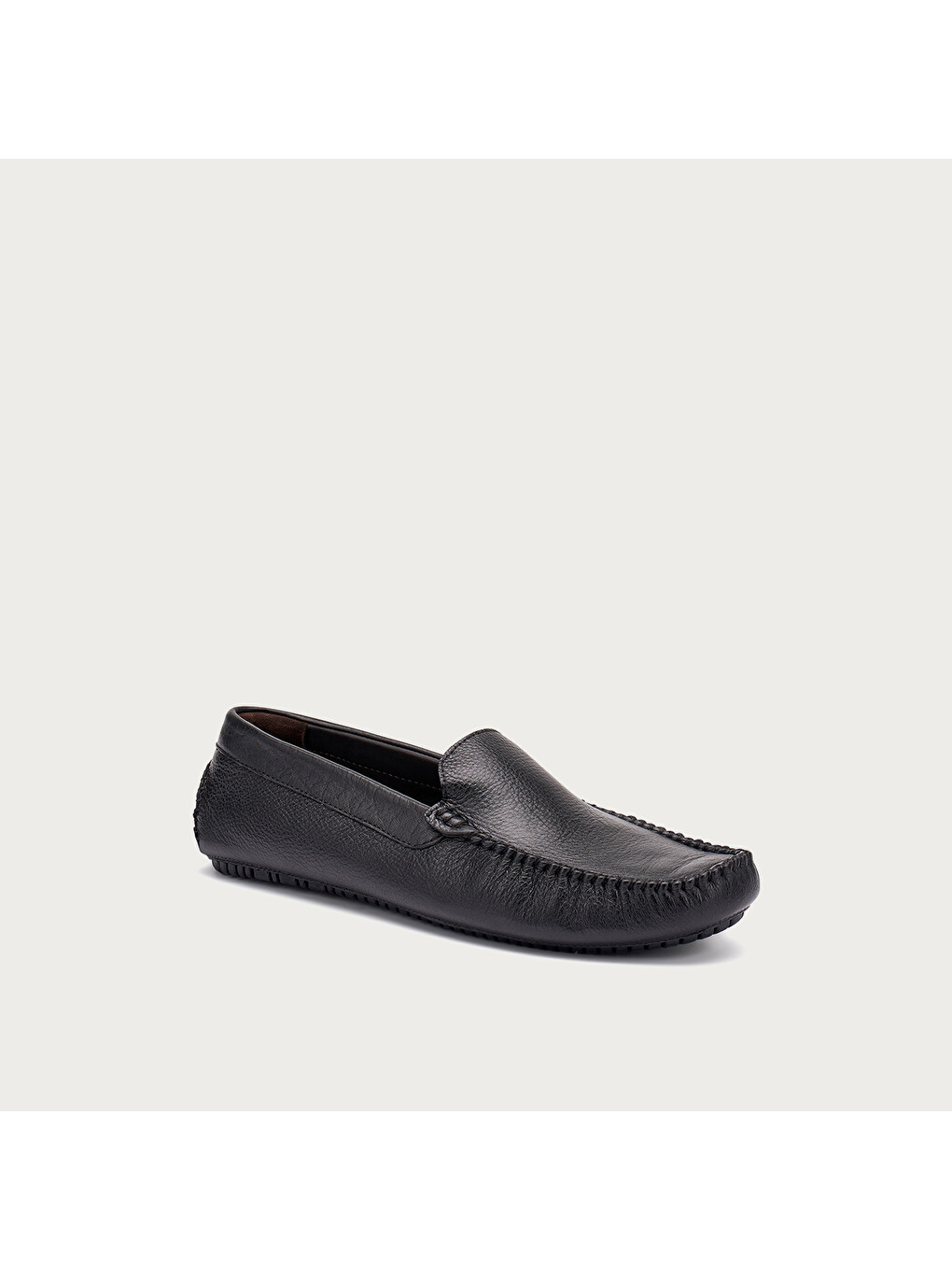 Erkek Siyah Loafer Ayakkabı 12M0 LEATHER-1