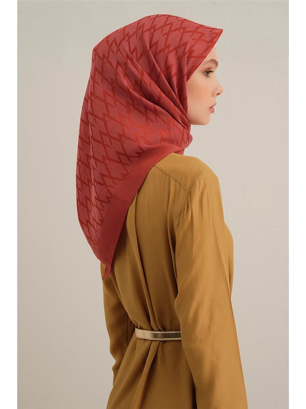 Bordo Lyocell Eşarp 1- 35