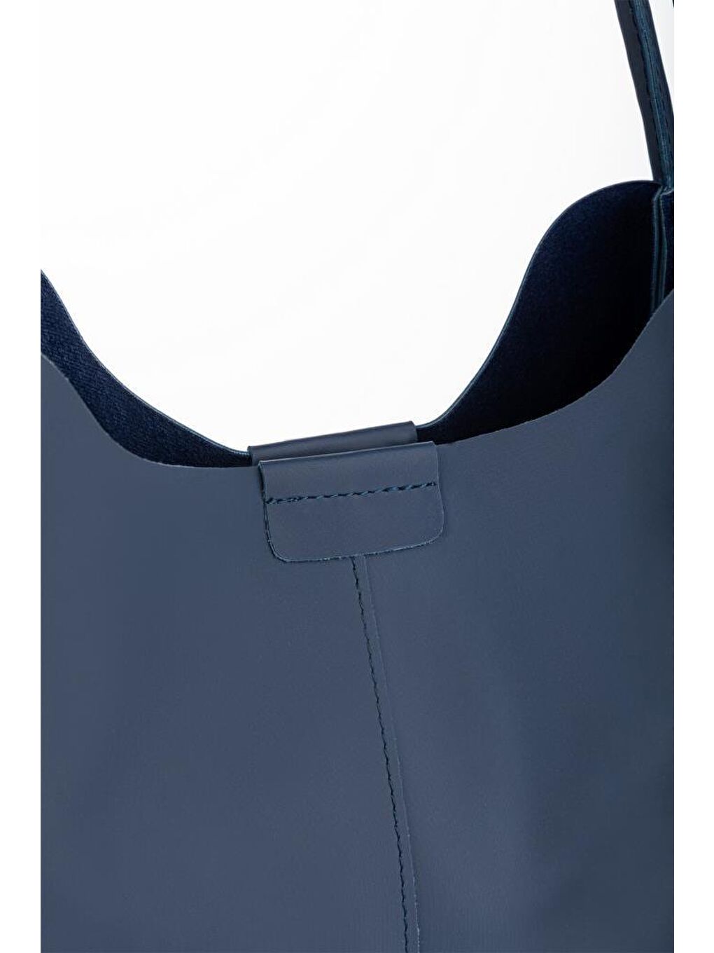 Lacivert Tote Büyük Boy Kadın El ve Omuz Çantası-2