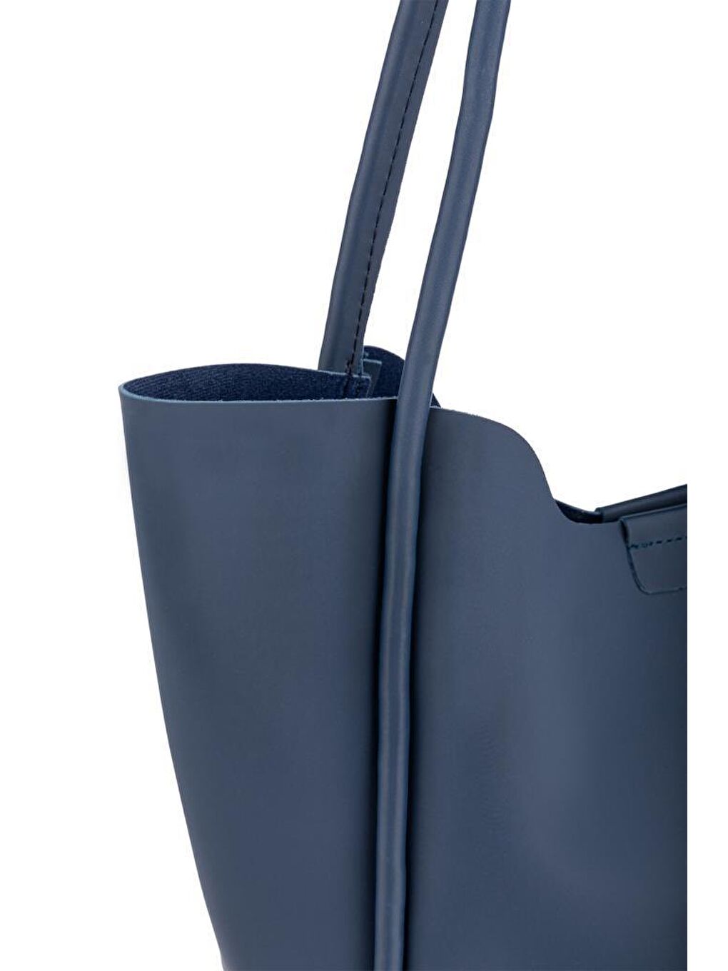 Lacivert Tote Büyük Boy Kadın El ve Omuz Çantası-3