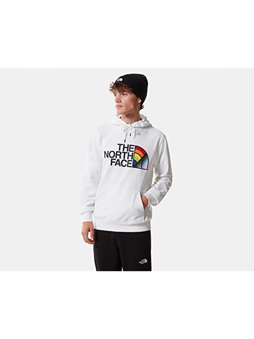 M Pullover Hoodie Erkek Outdoor Sweatshirts Nf0a7qckfn41 Beyaz-3