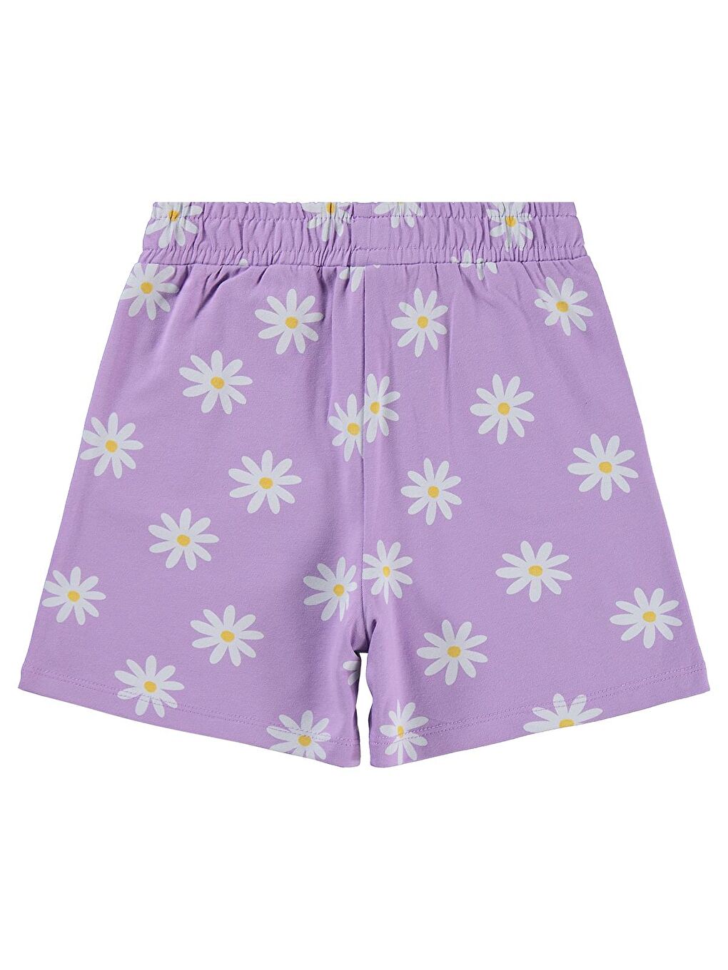 Girls Papatya Desenli 6-9 Yaş Şort - Lila-1