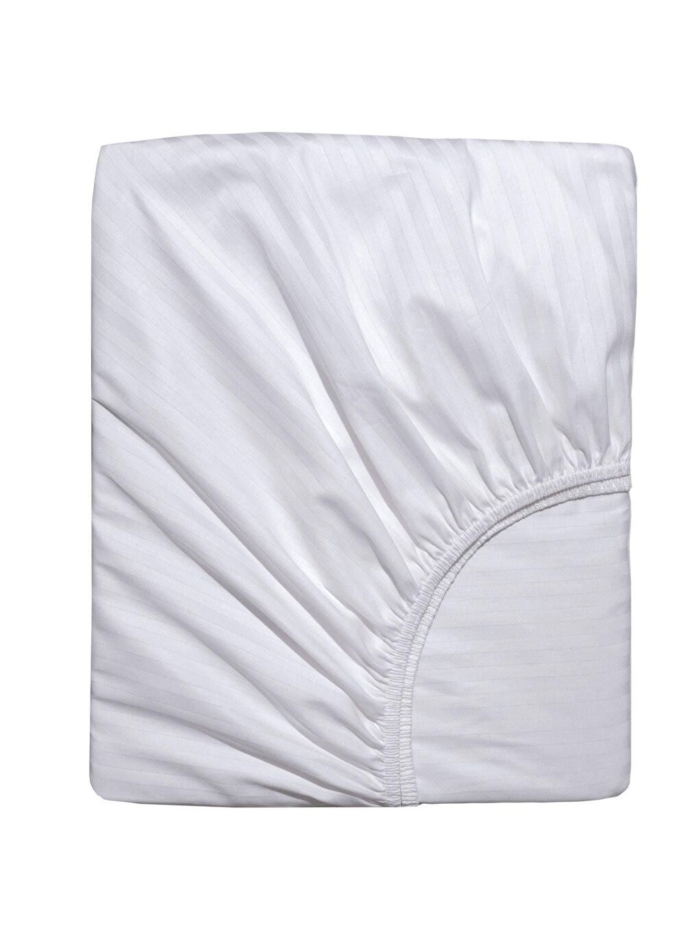 Çift Kişilik Fitted Saten Çarşaf Takımı - Beyaz Beyaz Kırmızı-1