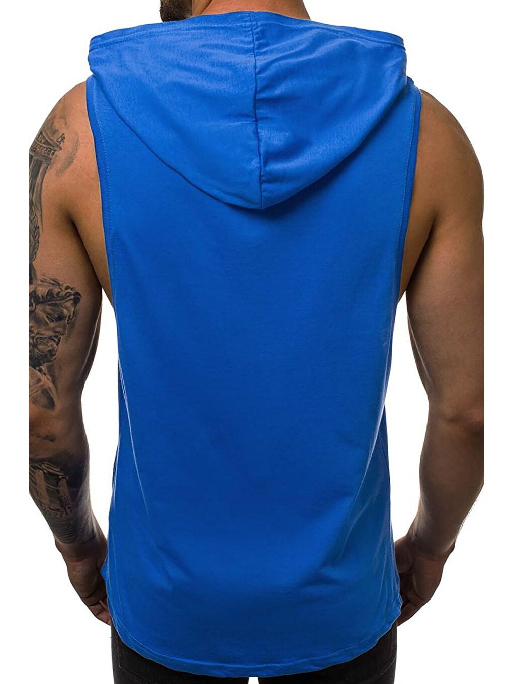 İndigo kapüşonlu Atlet 2992-1