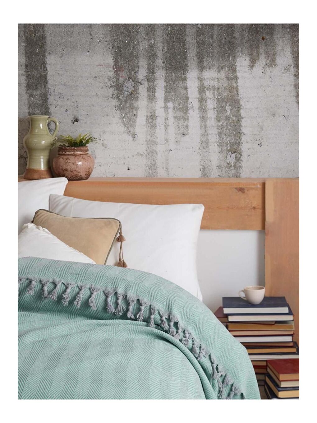 Yeşil Çift Kişilik Peştemal Pike-1