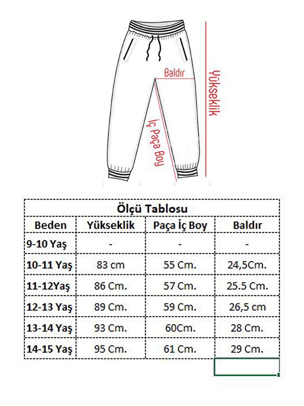 Pengai Koyu Gri Kız Çocuk Jogger Gabardin Pantolon 13844 - 3