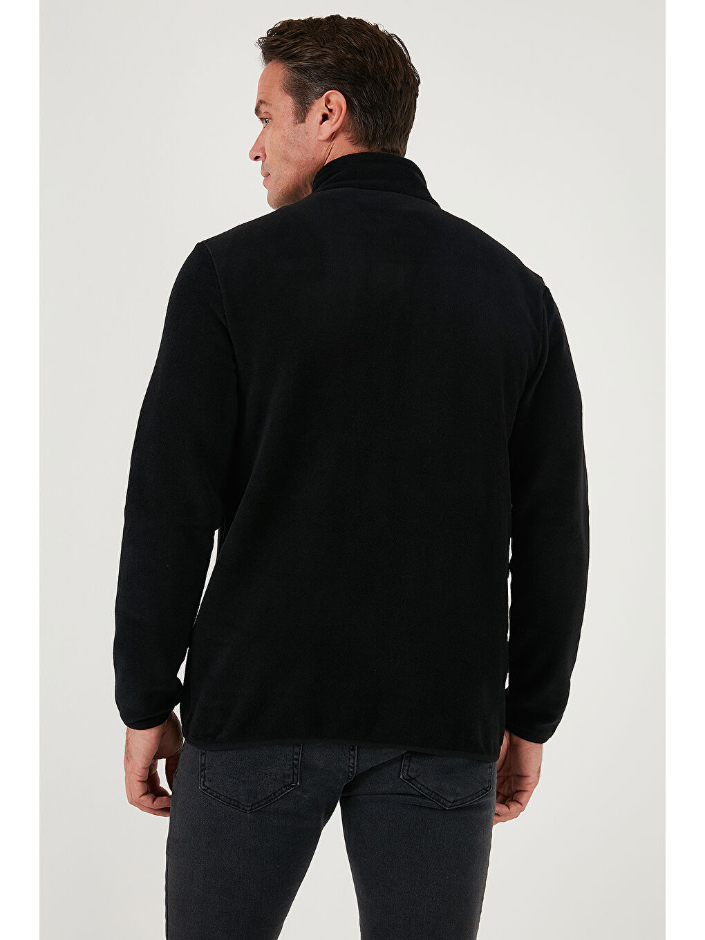 Gri Slim Fit Yarım Fermuarlı Dik Yaka 2'li Paket Polar 5906003S2-4