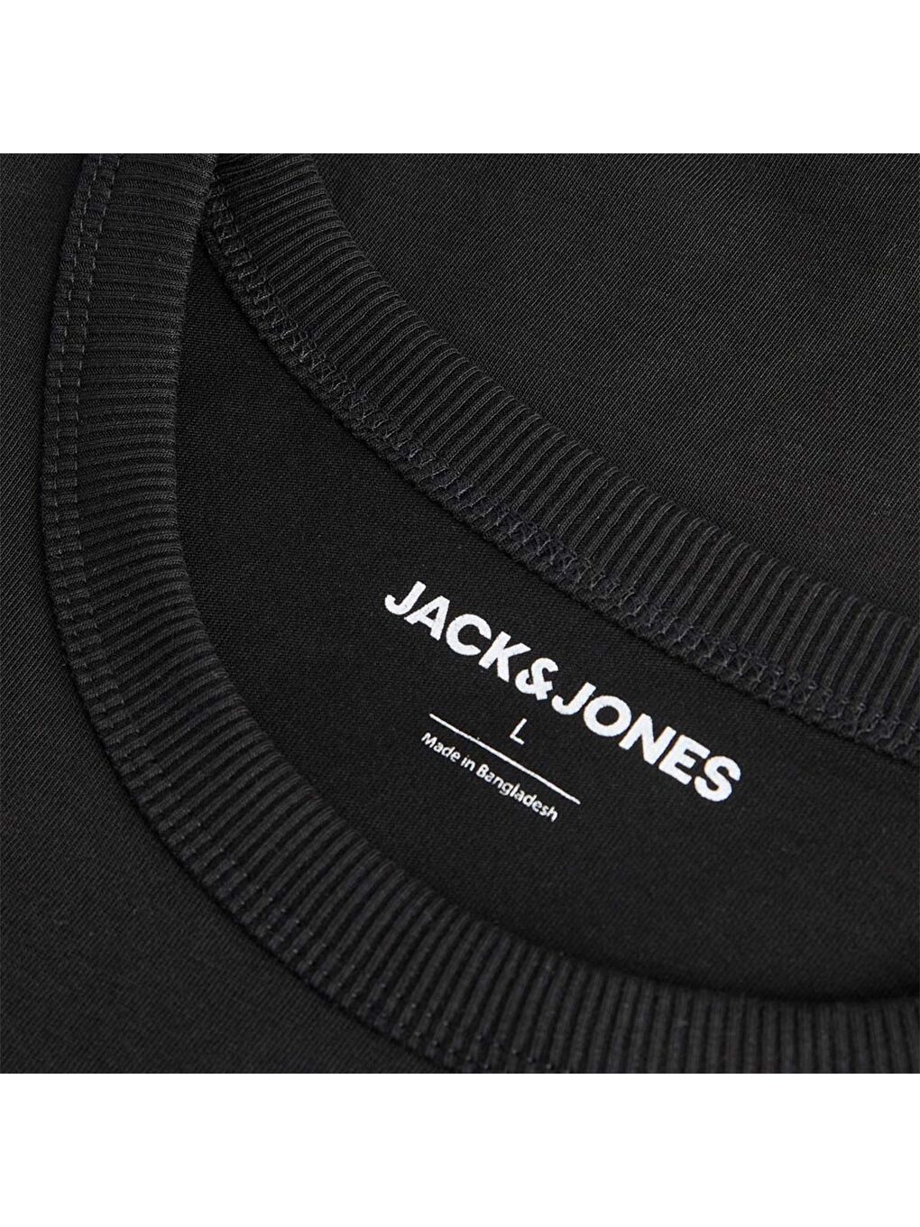 College Logo Erkek Siyah Tişört-2