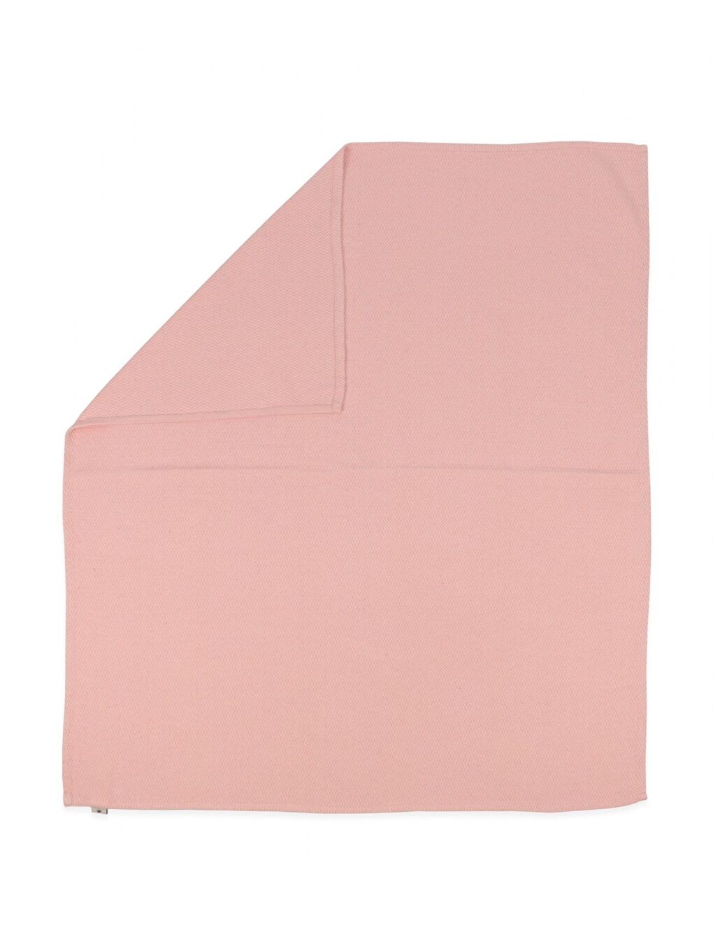 CİGİT Hasır Desen Bebek Pamuk Battaniye (Yıkanmıştır) 93X100 cm +/- 3 cm Pudra Pembe - 2