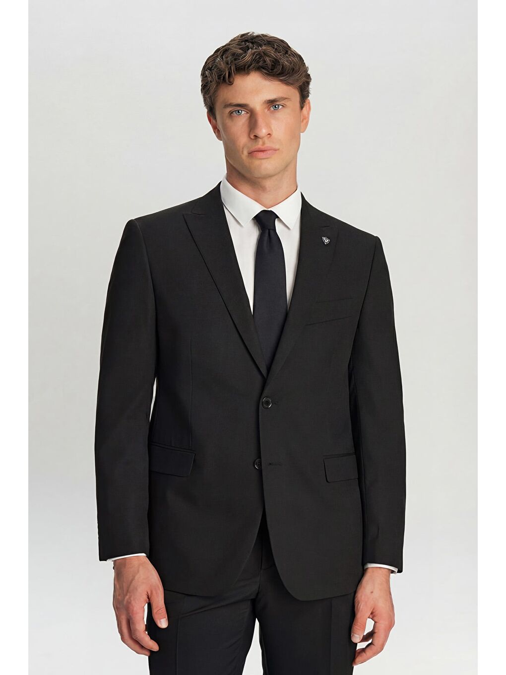 Siyah Casual Erkek Takım Elbise