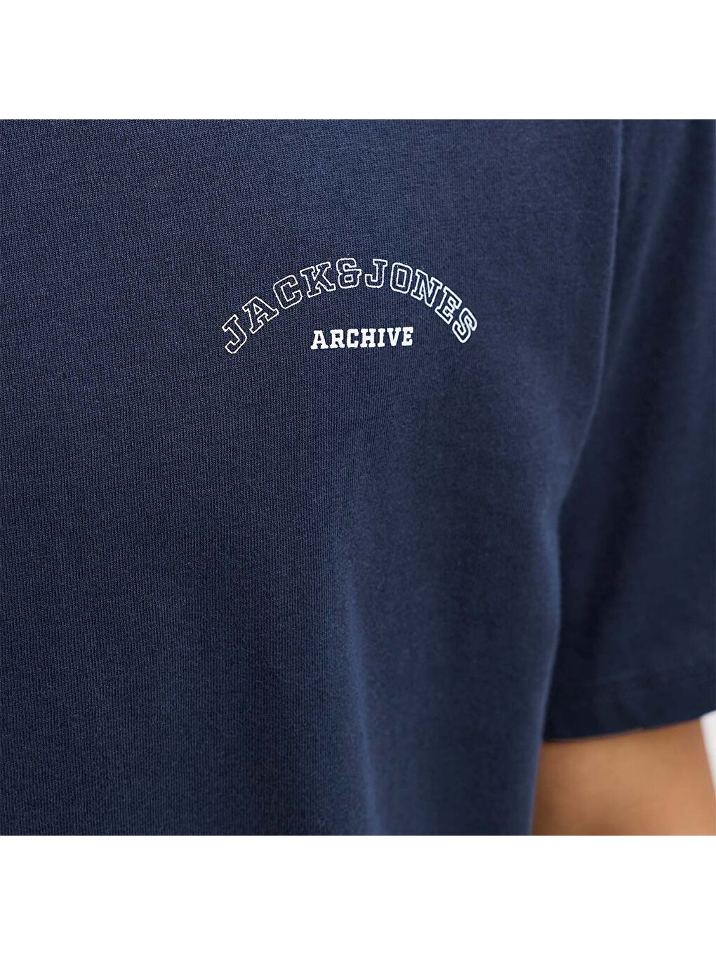 College Logo Erkek Lacivert Tişört-2