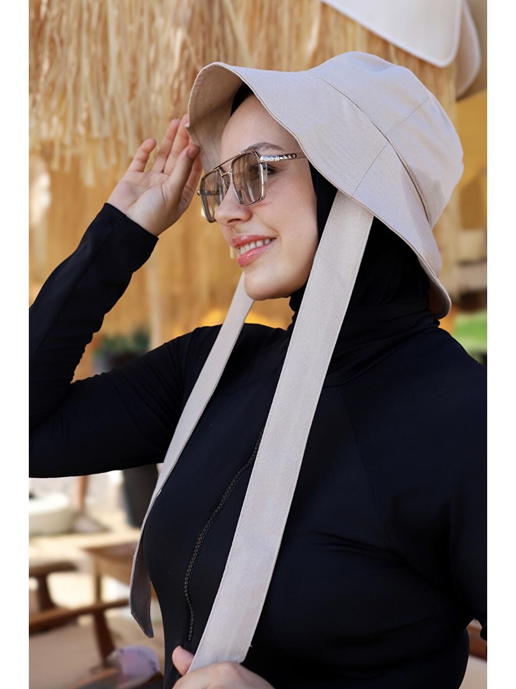 Remsa Bağlamalı Bucket Şapka RŞBUC-01 Bej-2