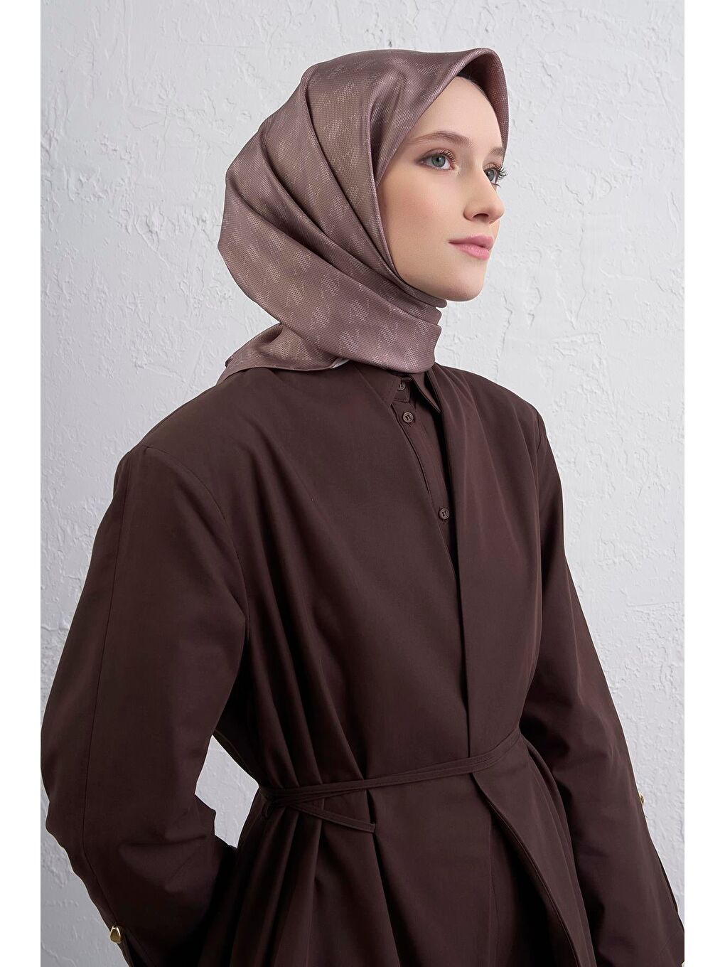 Bej Saf İpek Sura Eşarp 9412D 89-2