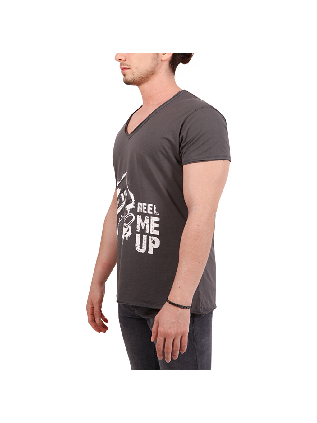 Siyah T-Shirt Reel Me Up-4
