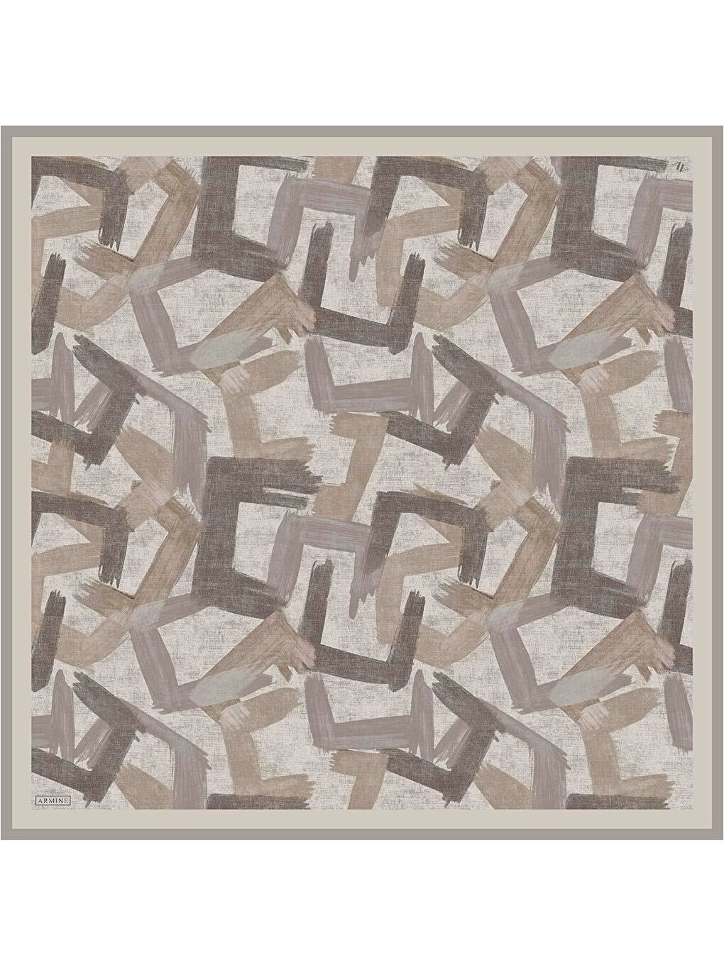 Bej Saf İpek Sura Eşarp 9413D 07-3