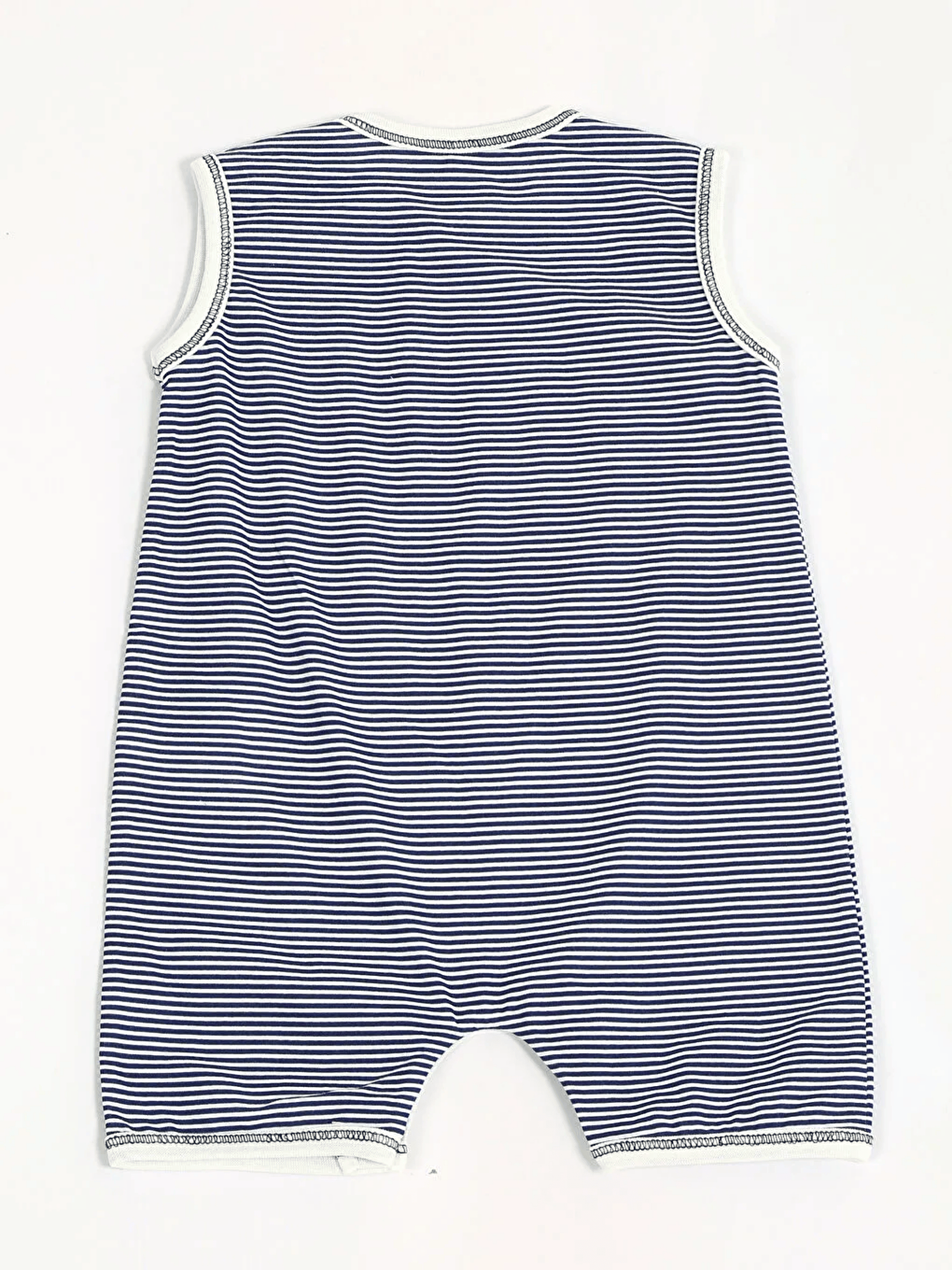 Siyah Bisiklet Yaka Baskılı Erkek Bebek Tulum-1