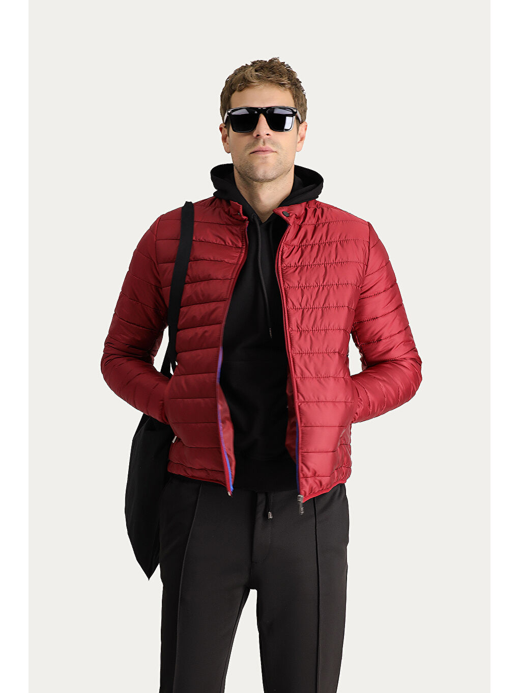 Kırmızı Kapitone Spor Mont