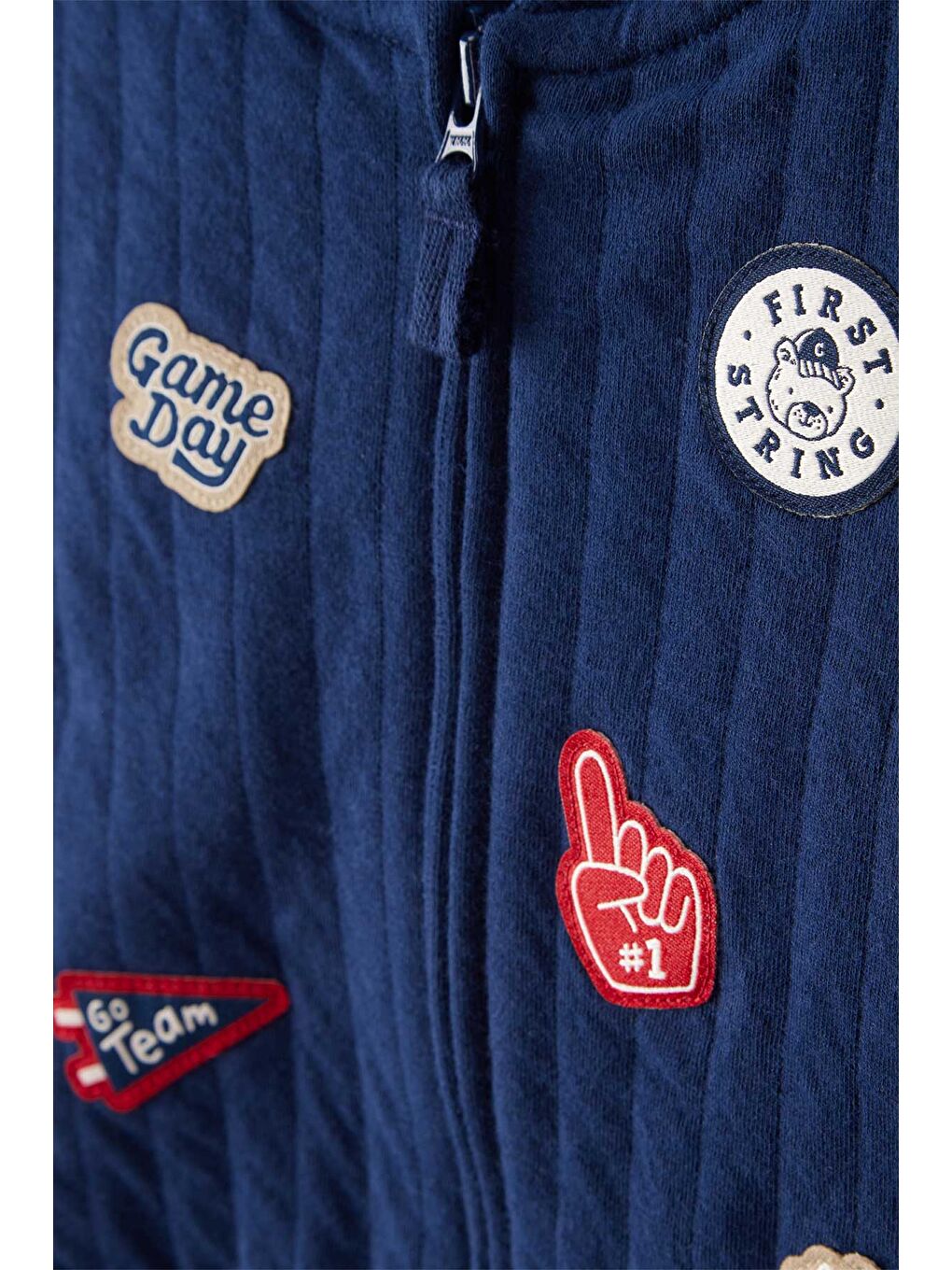 Erkek Bebek Mavi Yelekli Set-1