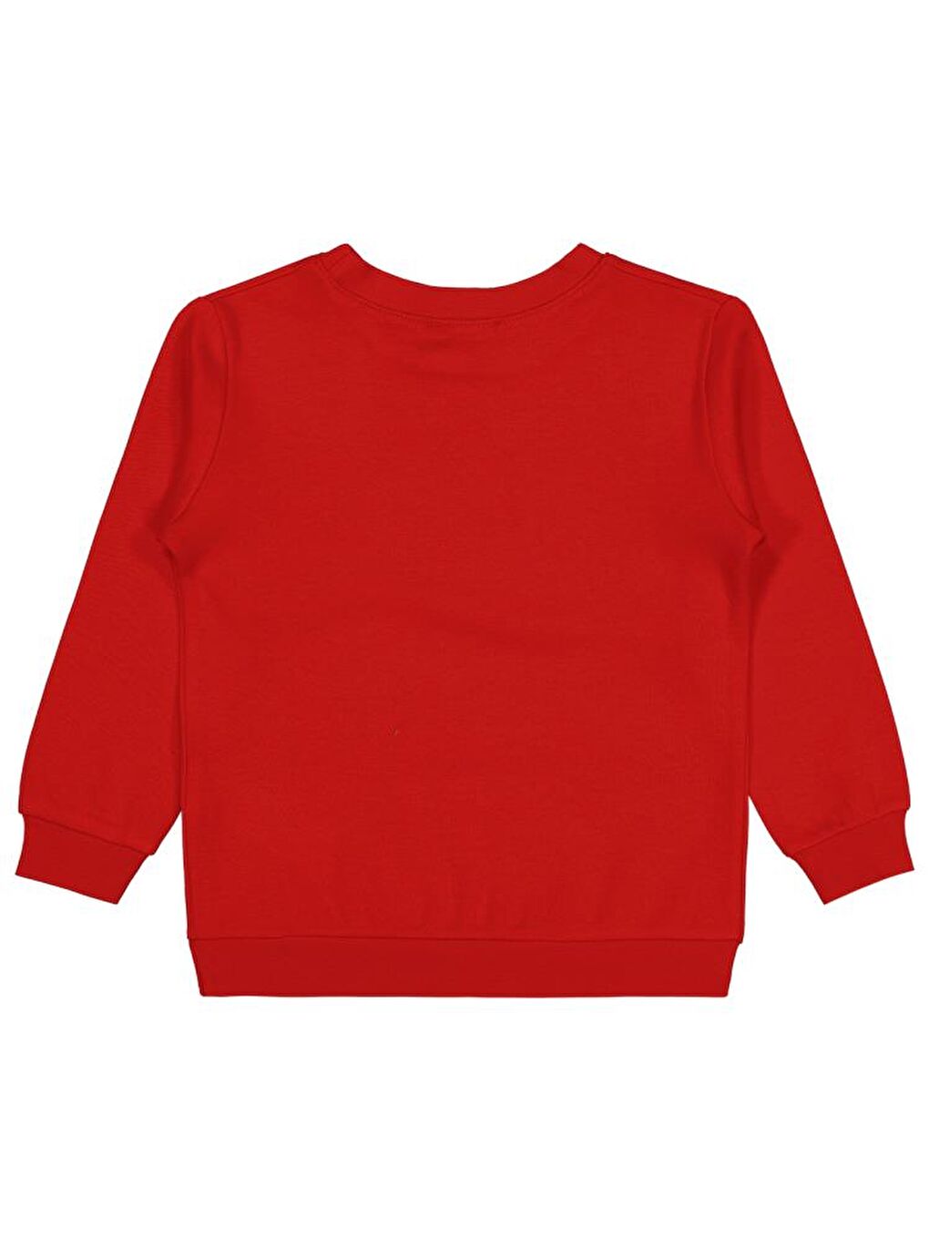 Girls Geyik Baskılı 2-5 Yaş Sweatshirt - Kırmızı 5-6 Yaş