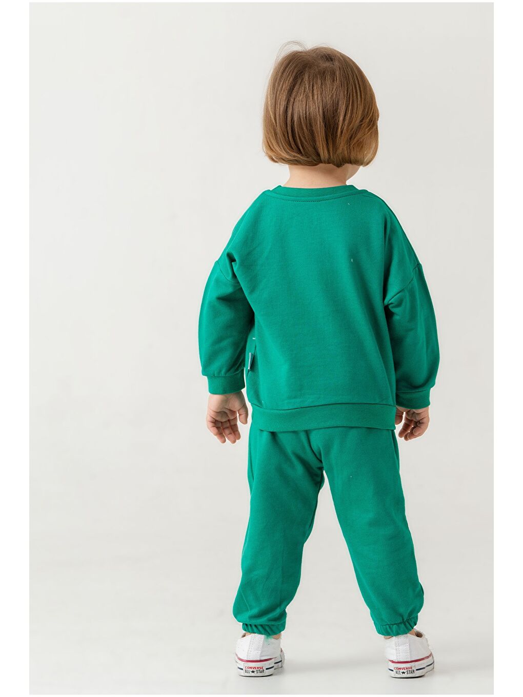 Yeşil Erkek Bebek The Lion King Baskılı Mevsimlik Eşofman Takımı-5