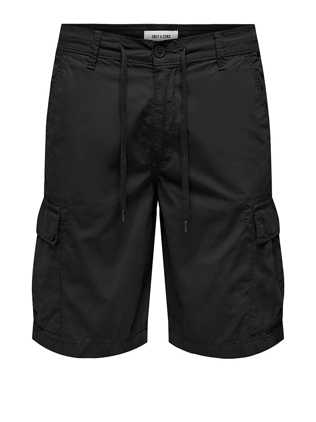 Siyah Onsloc Pamuklu Relaxed Normal Bel Cepli Short 22029214