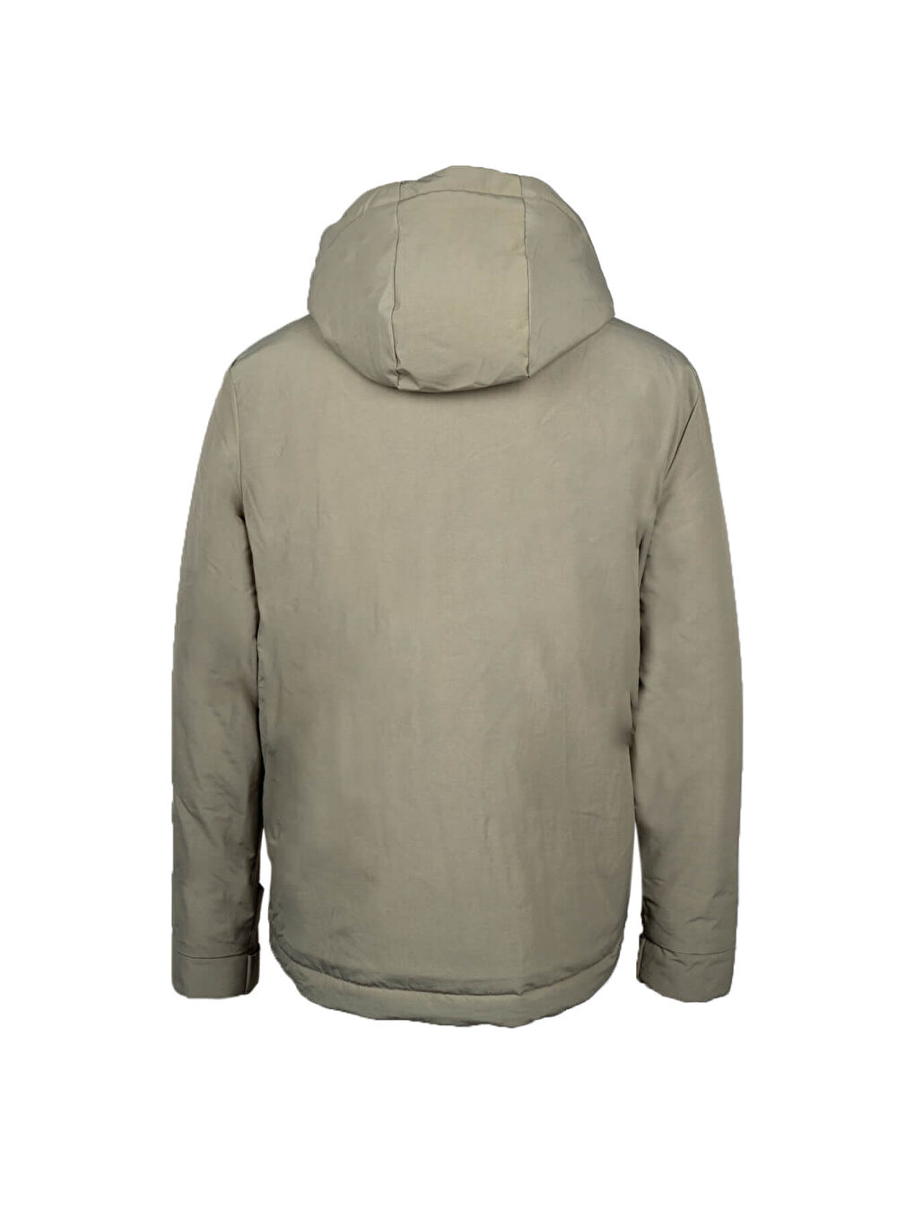 Yeşil Regular Fit Hakim Yaka Kapüşonlu Kaban-2