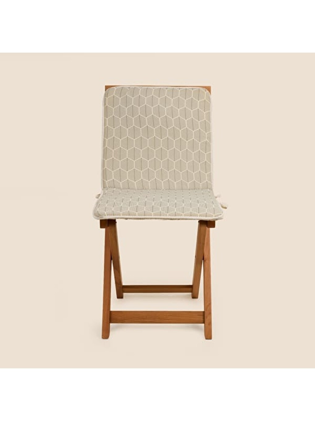 Gri Soft Sırtlı Sandalye Minderi - Ekru - 38x76 cm
