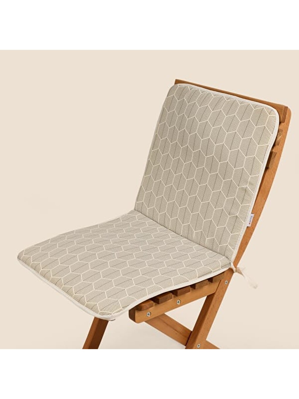 Gri Soft Sırtlı Sandalye Minderi - Ekru - 38x76 cm-2