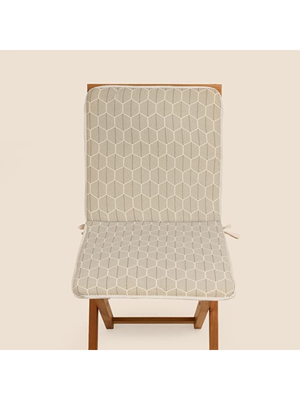 Gri Soft Sırtlı Sandalye Minderi - Ekru - 38x76 cm-4