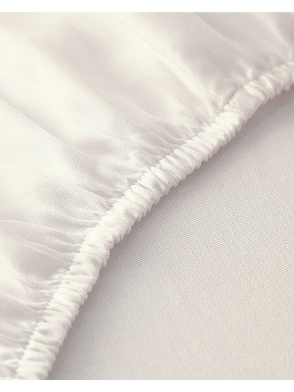 Micell Pamuk Saten King Size Lastikli Çarşaf Beyaz-3
