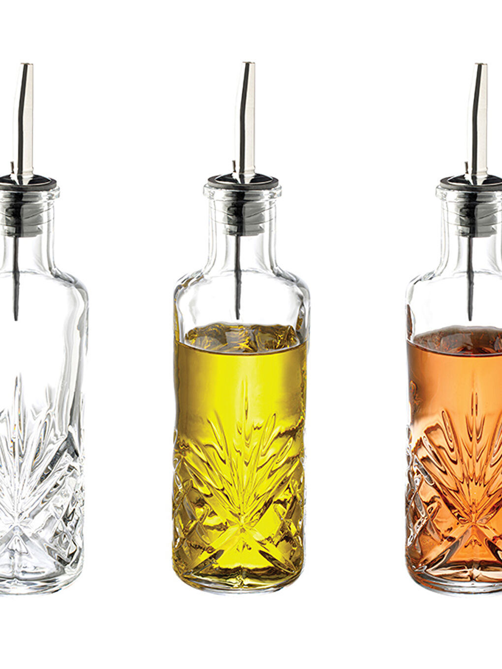 Renksiz Bony Cam 2'li Yağlık - Sirkelik 18 cm Şeffaf-3