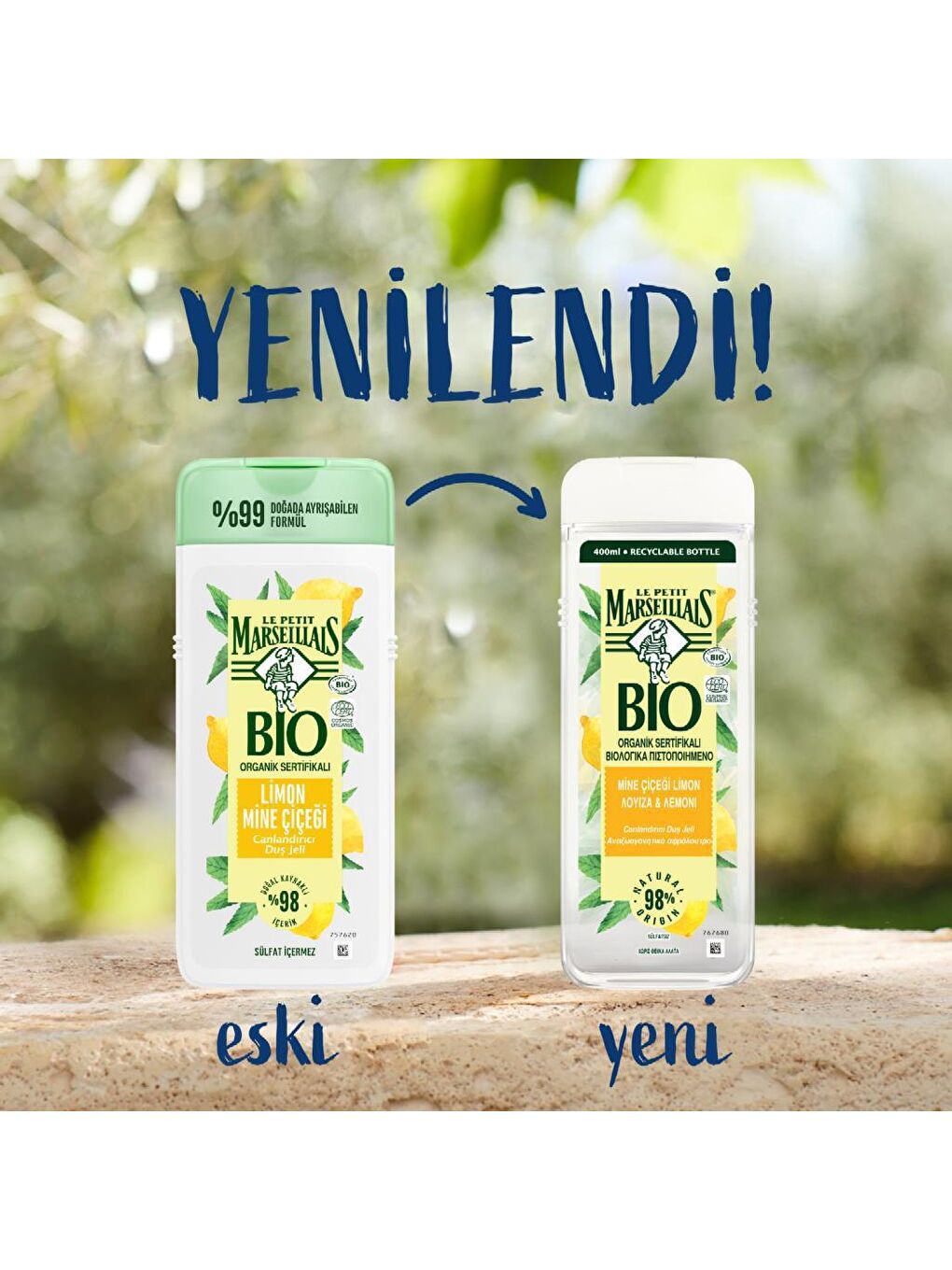 Le Petit Marseillais Renksiz BIO Organik Sertifikalı Limon Mine Çiçeği 400 ml - 2