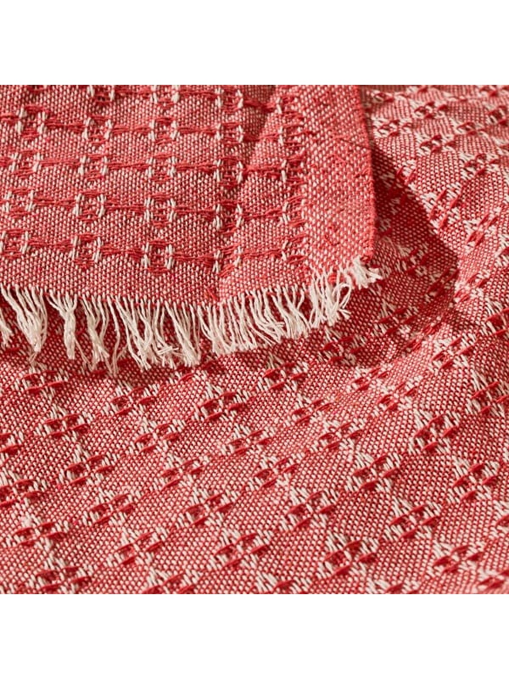 Soft Milva Çift Kişilik Çok Amaçlı Örtü - Kırmızı - 200x230 cm-3