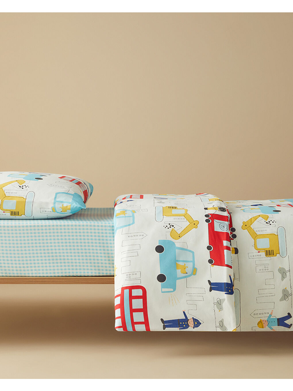 City Pamuklu Çocuk Nevresim Takımı Mavi-1