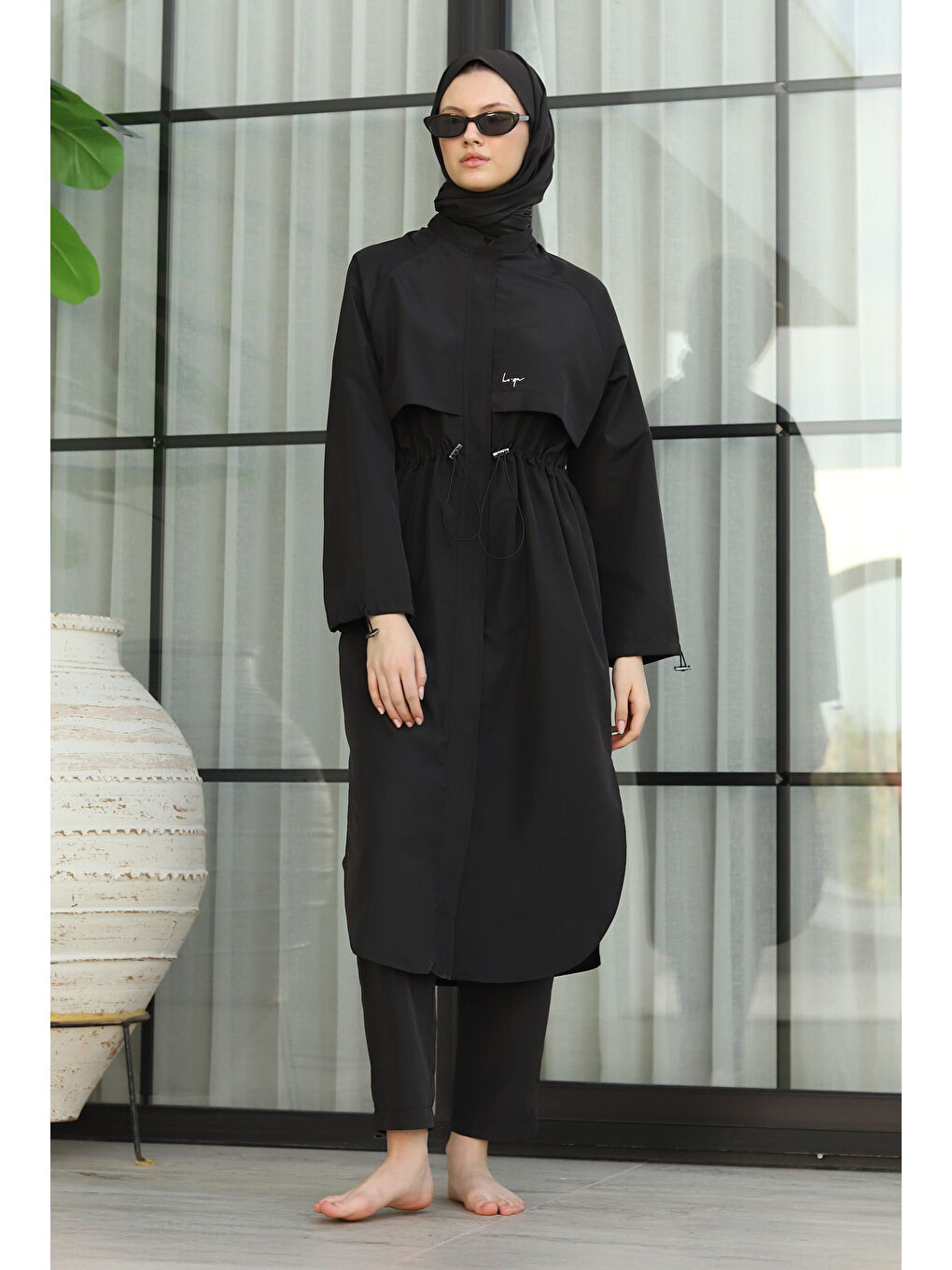 Reglan Kol Yüzme Takımı Siyah-2